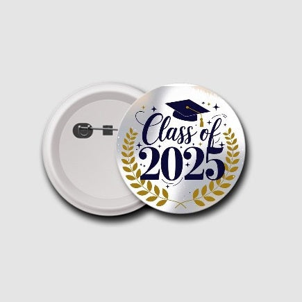 Class Of 2025 Button Badges