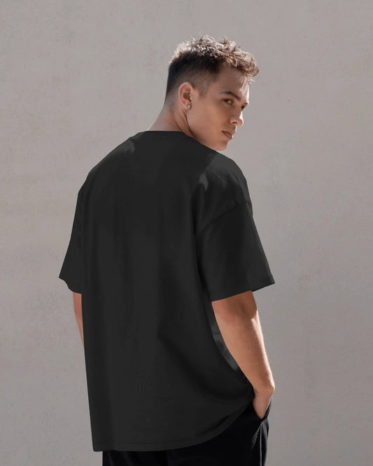 Betta Moon Oversized T-Shirt – Space Graphic Streetwear Tee for Men | Cosmic Design