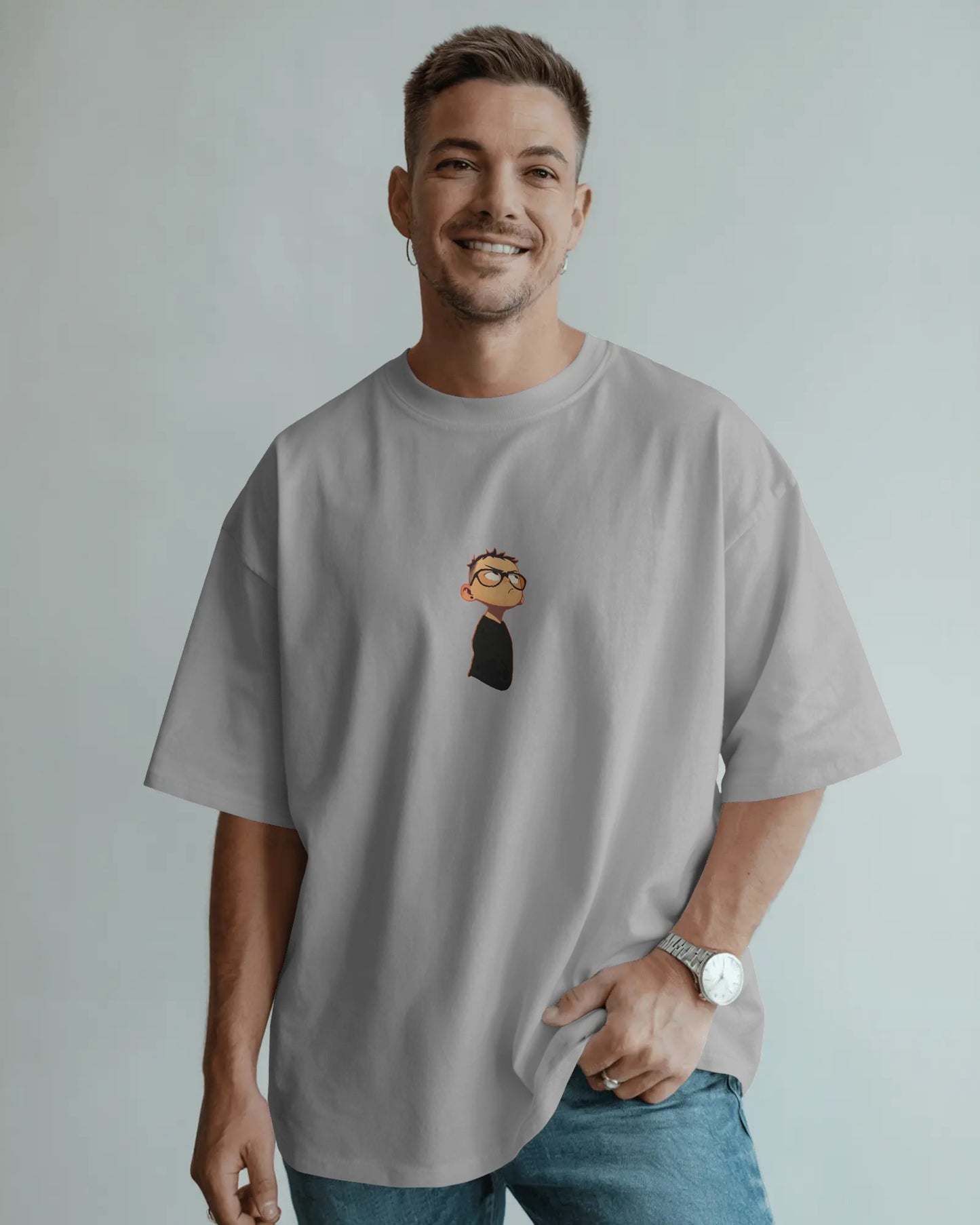 Oversized Cartoon Graphic T-Shirt – Unisex Streetwear Tee