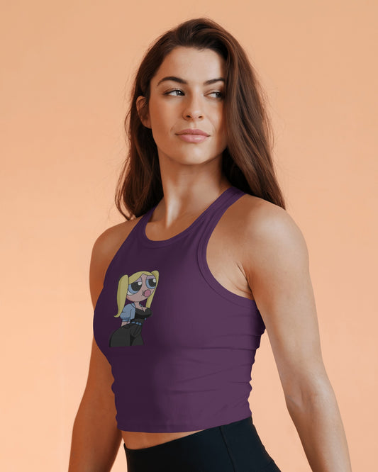 Chill Powerpuff Girl Crop Top – Cute Graphic Tank
