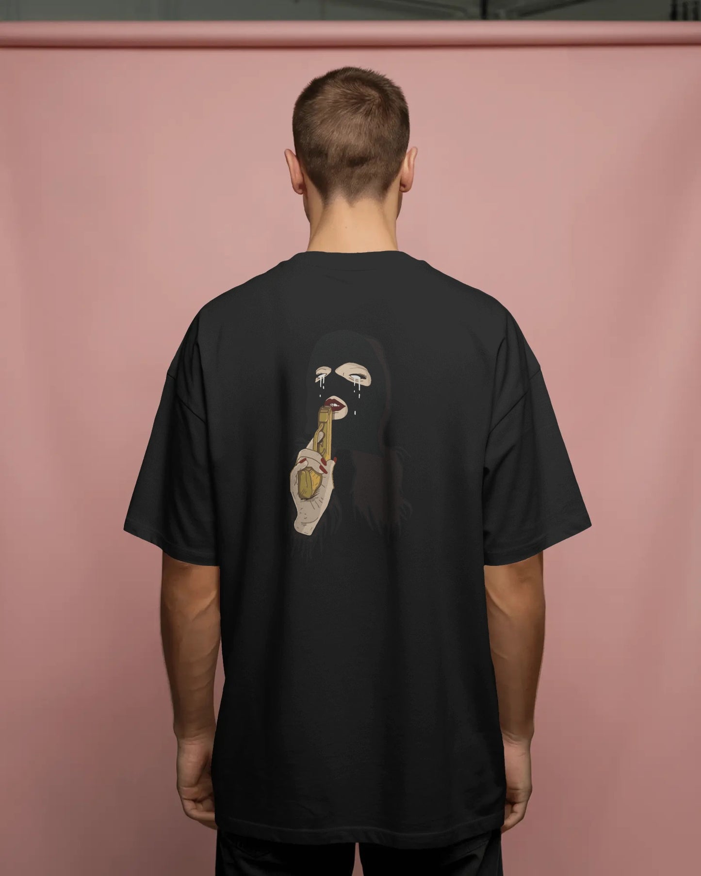 Killer Girl Oversized T-Shirt – Graphic Back Print Streetwear Tee | Bold Unisex Design