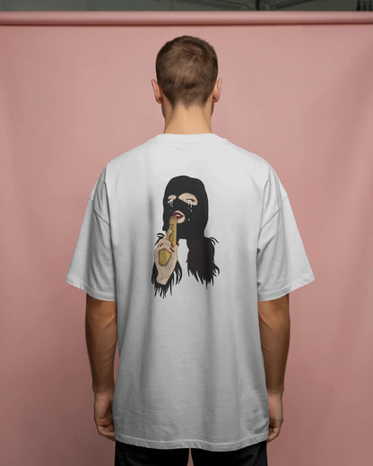 Killer Girl Oversized T-Shirt – Graphic Back Print Streetwear Tee | Bold Unisex Design