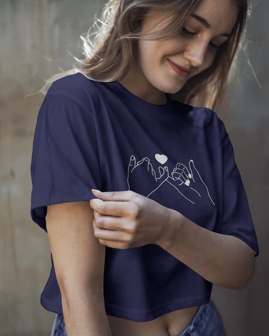Finger Cross Crop Top