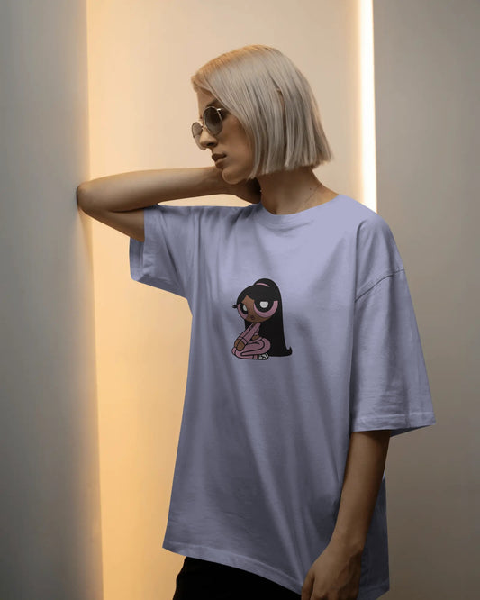 Oversized Baby T-Shirt – Pink PowerPuff Print | Unisex Streetwear