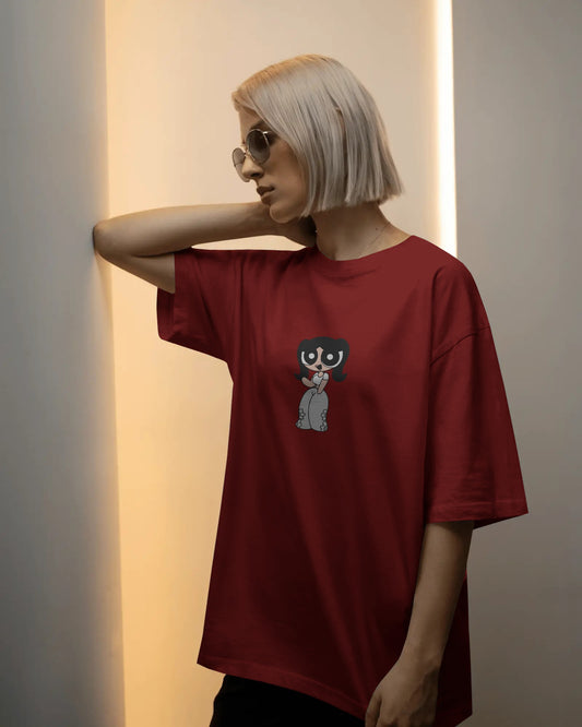 Oversized Graphic T-Shirt – Sweet Power Puff Print | Unisex Streetwear