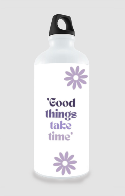 Customized Bow Printed Water Bottle