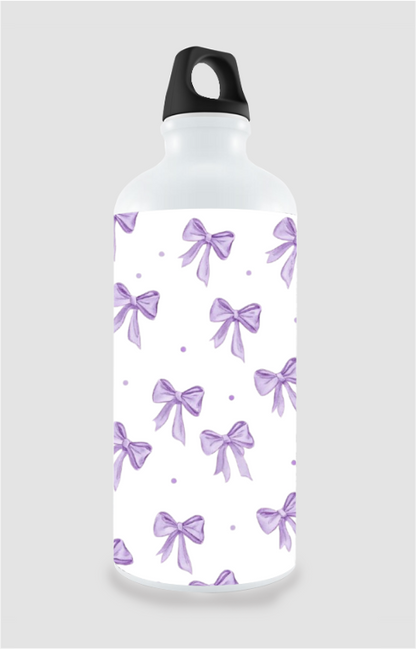 Customized Bow Printed Water Bottle